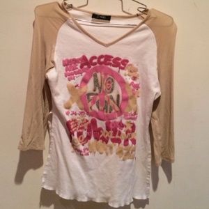 Journey v neck baseball shirt